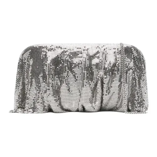 BENEDETTA BRUZZICHES Rhinestone Clutch Женское Серебро