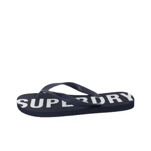 SUPERDRY Шлепанцы Мужские Темно-синие