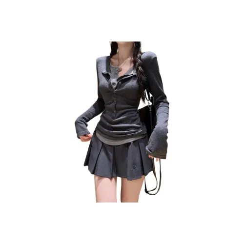 MUCCHIC Серые Женские T-рубашки