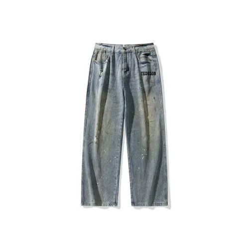 TAIZILONG LLC2533 Светло-синие мужские джинсы