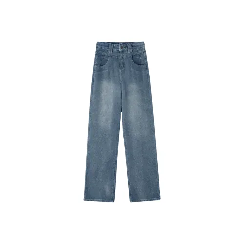 Cotton Gene Ностальгический синий Женские джинсы