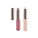 Силиконовая кисть для губ с крышкой (Розовое золото) + Силиконовая кисть для губ с крышкой (Розовый красный)