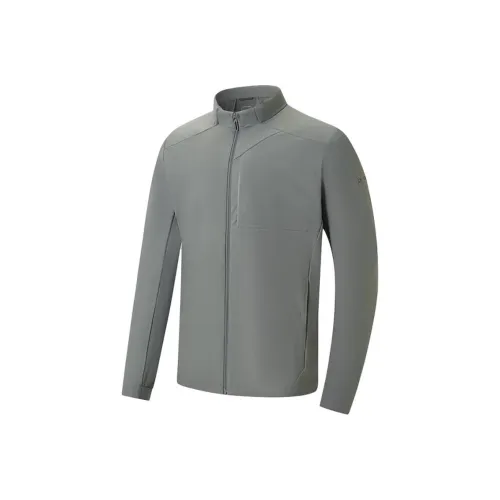 XTEP Военный Серый Мужской Тренч