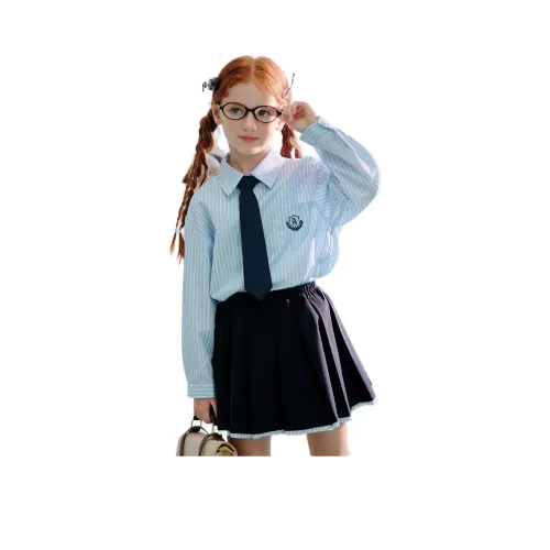 Детский комплект Ask с юбкой весенний-осенний синий