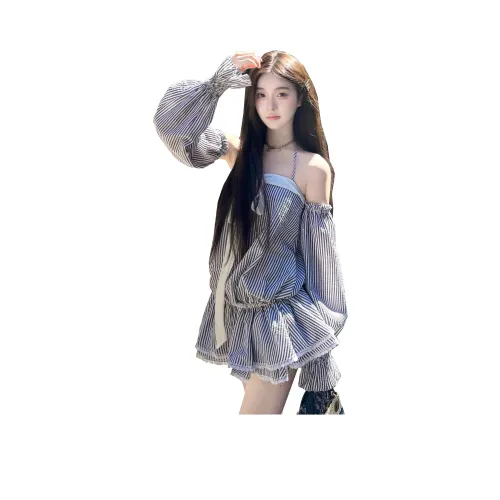 BELOVED STARRY Длинное платье с длинными рукавами женское