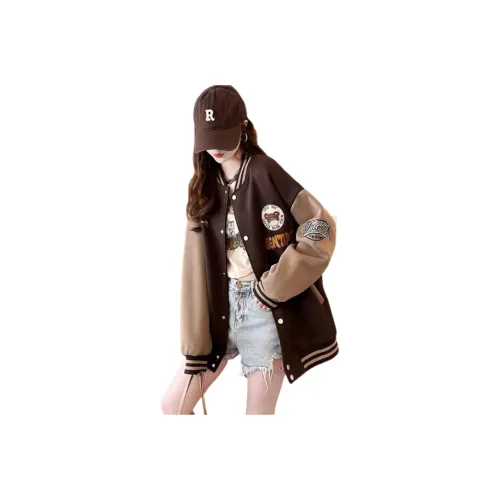 SIXUSICHOU Бейсбольная куртка Женская