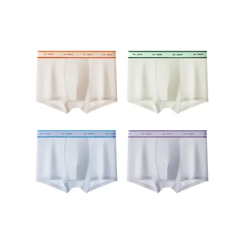 MIIOW 1 упаковка каждого цвета OF 4 Мужские боксер-шорты