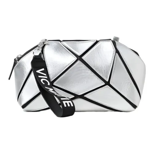 Vic Matie Кожа Сумка через плечо Женская Серебряная