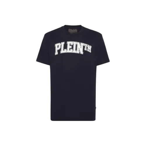 PHILIPP PLEIN Темно-синие мужские футболки T