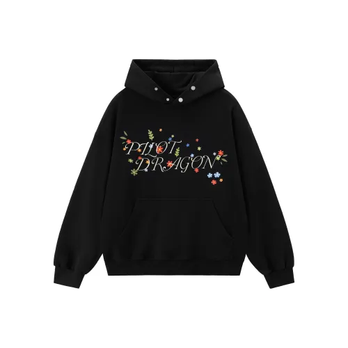 PILOTDRAGON Черный Унисекс Свитшоты