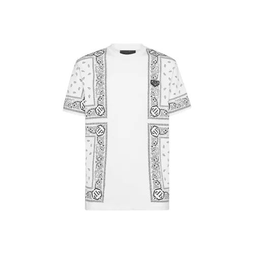 PHILIPP PLEIN Белая Мужская T-Рубашка