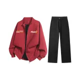 Комплект одежды (Анкора Красный Топ + Черные Штаны)