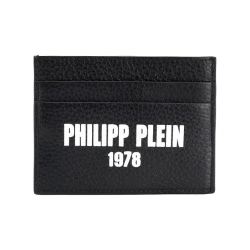 PHILIPP PLEIN Кожа Держатель для карт Держатель для карт Мужской Черный