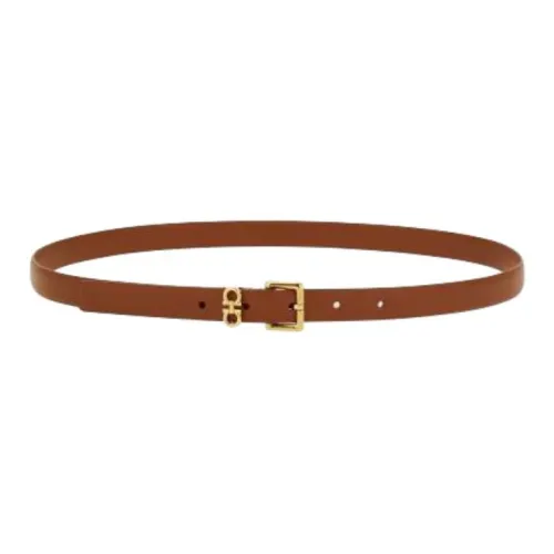 FERRAGAMO Телячья кожа Кожаные ремни Женские Коричневый 2,3 см