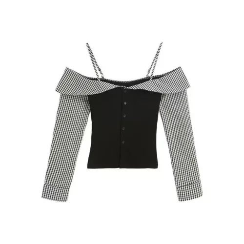 EMDPN Черные Женские T-рубашки