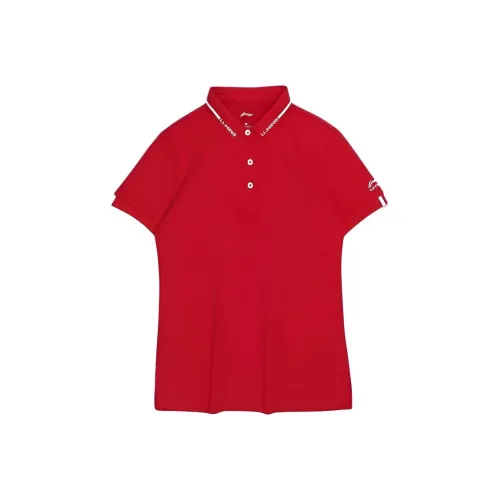 LINING Бычий красный Женская Поло