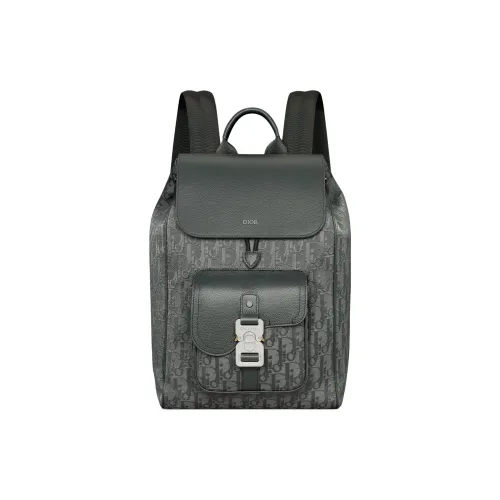 DIOR OBLIQUE Ткань Рюкзак Мужской Угольный Серый