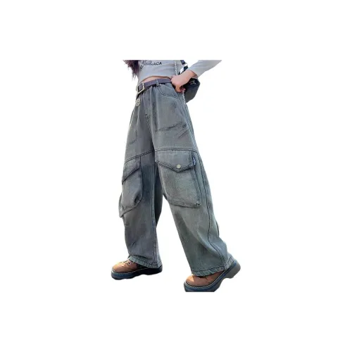 CAMKIDS Темно-серые школьные брюки карго