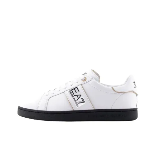 EMPORIO ARMANI EA7 Низкий топ Скейтборд Кроссовки Мужские Белые