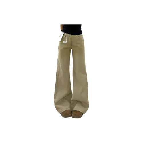 NOAHGIGI Хаки Женские Джинсы