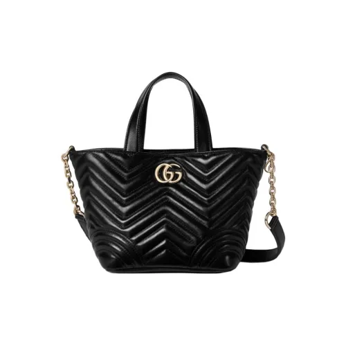 GUCCI Овчина Тоут Сумка Сумка для покупок Сумка Мини Женская Черная