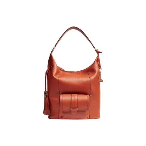 LANCEL Кожа и Нейлон Сумка через плечо Средняя Женская Коричневая