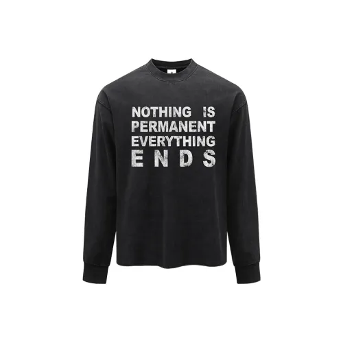 FOR FEAR THAT Промытый черный Унисекс T-рубашки