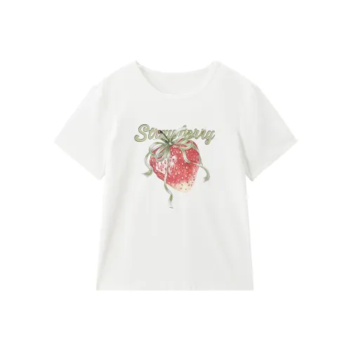 LEDIN Кремовый Бежевый Женские T-рубашки