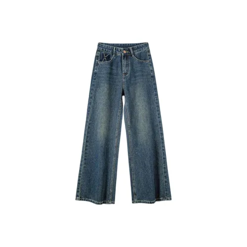 Devanro Моне Серые Брюки Женские Джинсы