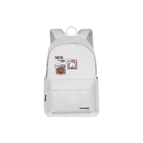 LINE FRIENDS Brown Bear Connie Rabbit Полиэстер Рюкзак Стандартный Женский Серый