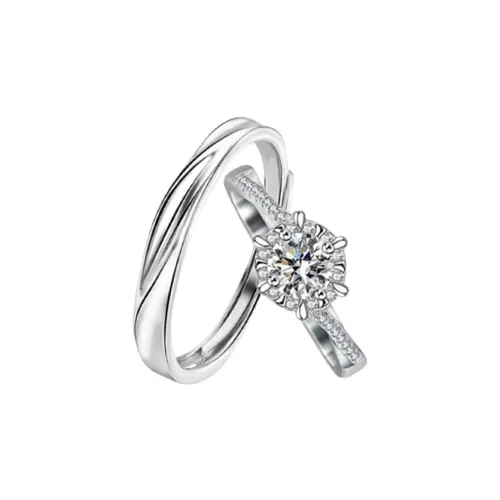 QIANFANGDAHUANGYE Цирконовые кольца унисекс