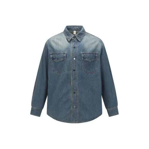 GBXM Синий Унисекс Рубашки