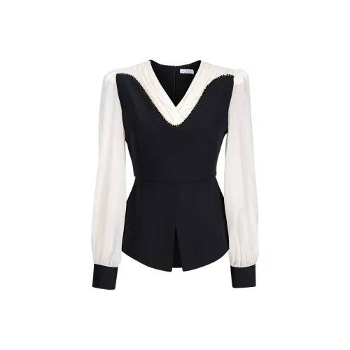 Tang Xi Черные Женские Рубашки