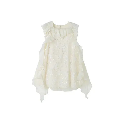 YUANYUAN GIRL Светло-абрикосовые детские платья