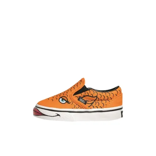 Vans Slip On Low Топ Детские Скейтбординги Апельсин Детский