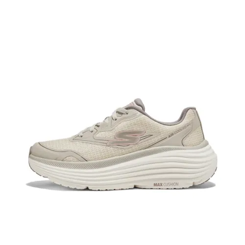 Skechers Max Cushioning Низкий Топ Повседневная Обувь Женская Бежевая