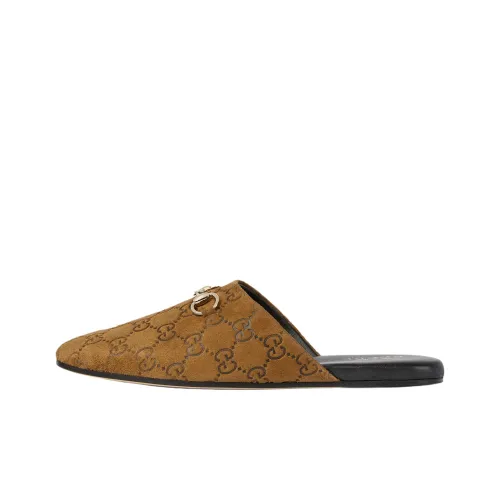 GUCCI Домашние тапочки Женские Коричневый