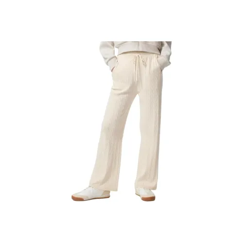 UNIQLO Сливочный цвет Женские Повседневные Брюки