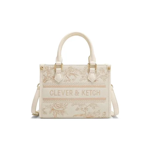 CLEVER KETCH ПУ (полиуретан) Сумка-тоут Сумка через плечо Сумка стандартная Женская Экрю Кофе