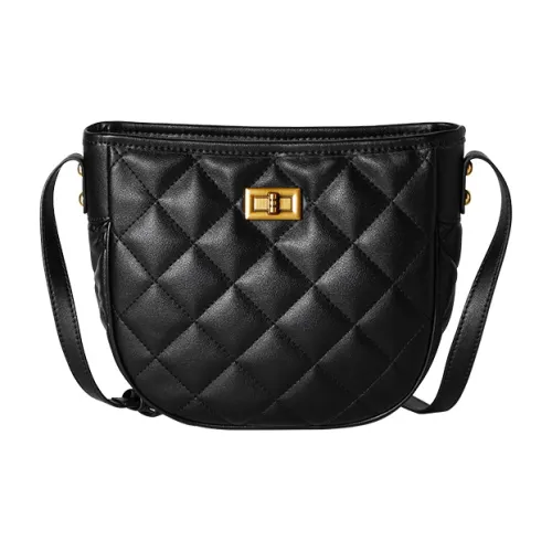 Narandu Коровья кожа с синтетической кожей сумка через плечо стандартная женская полночный черный экрю