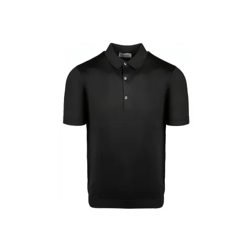 JOHN SMEDLEY Мужская черная поло
