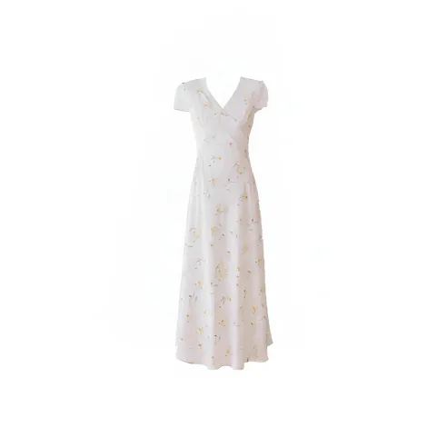 XIAOLIZI Желтые Женские Платья без Рукавов