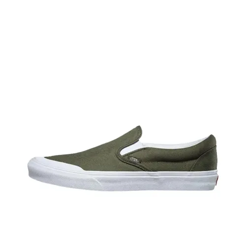 Vans CLASSIC Slip-On Скейтборд Кроссовки Мужские Зеленые