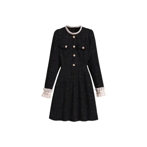 ABBY GODDESS Осенний длинный платье с длинными рукавами женское