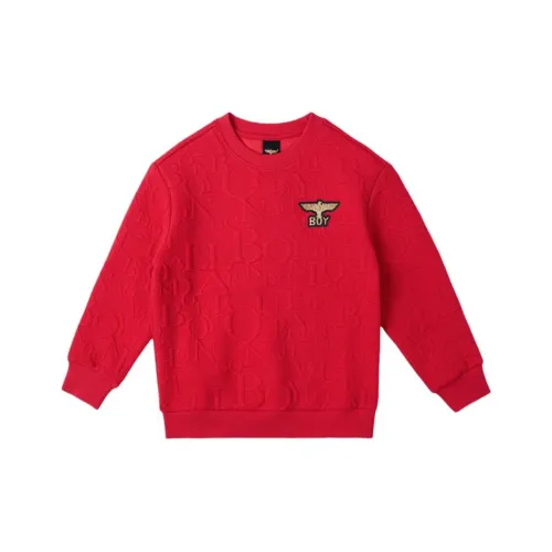 BOY JUNIOR Красный Унисекс Свитшоты