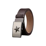 Металлическая застежка, коричневый ремешок