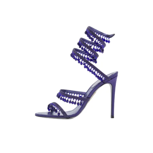 RENE CAOVILLA Chandelier One Strap Sandals 10,5cm Women's Purple