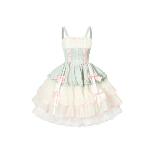 AFGGD Светло-зеленый Женские Слиплатья