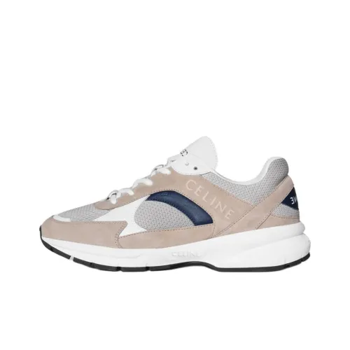 CELINE Низкий топ Повседневная обувь Женская Серый Бежевый