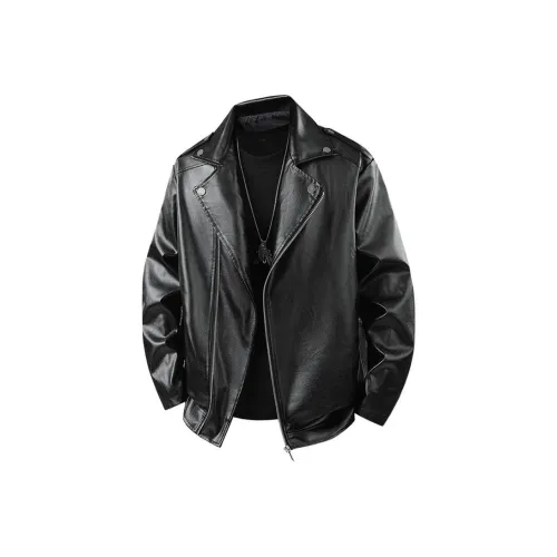BLACK AT Мужские кожаные куртки